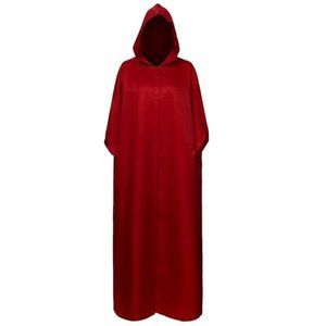 NEW Women's SMALL Hooded Handmaid Tale Cloak Off-Red Hood Cape Cosplay Halloween